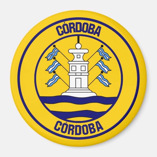 Córdoba RundEmblem Magnet (Vorne)