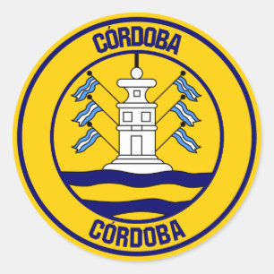 Córdoba RundEmblem Runder Aufkleber