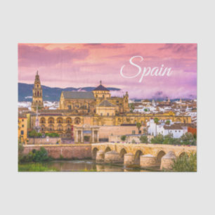 Cordoba, Spanien Schöner Sonnenuntergang Seidenpapier