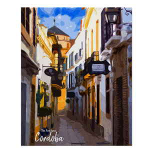 Cordoba Straße -Spanien Poster