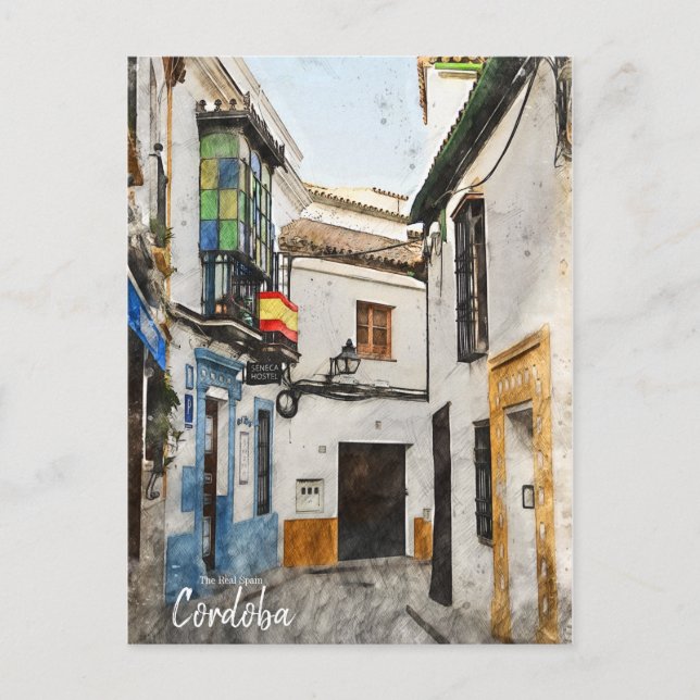 Cordoba Street - Spanien Postkarte (Vorderseite)