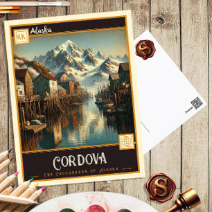 Cordova, Alaska Antike Postkarte
