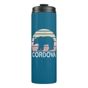 Cordova Alaska Retro Bär Thermosbecher
