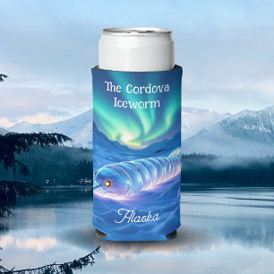 Cordova Iceworm Alaska Andenken Souvenir Selters Dosenkühler