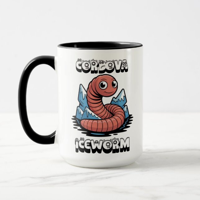 Cordova Iceworm Alaska Cryptid Tasse (Links)