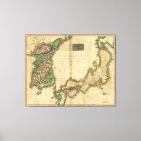 Corea (Korea) und Japan Map (1815)