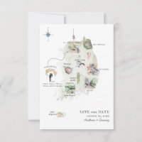 Corée | Carte Itinéraire De Mariage De Destination