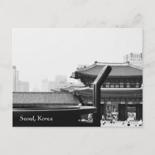 corée de séoul carte postale