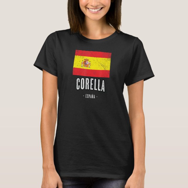 Corella Spain Flag Stadt Bandera Ropa T-Shirt (Vorderseite)