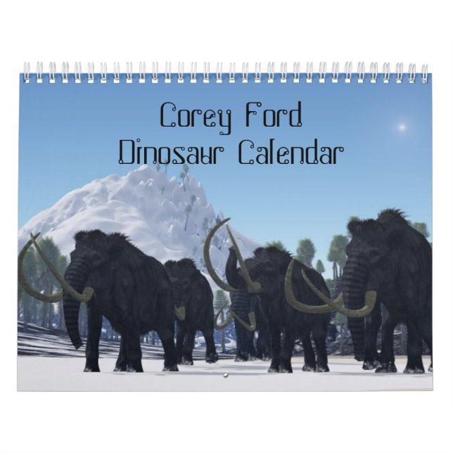 Corey Ford Dinosaur Kalender (Titelbild)