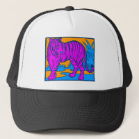 COREY TIGER 1980er RETRO JUNGLE TIGER PINK