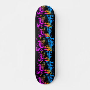 COREY TIGER 1980er TIGER GESICHT FARBEN Skateboard