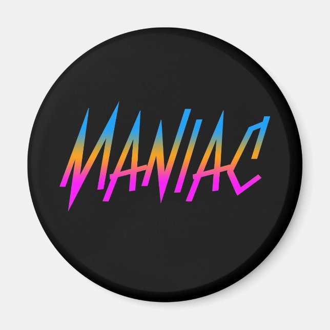 COREY TIGER 1980s RETRO MANIAC Magnet (Vorne)