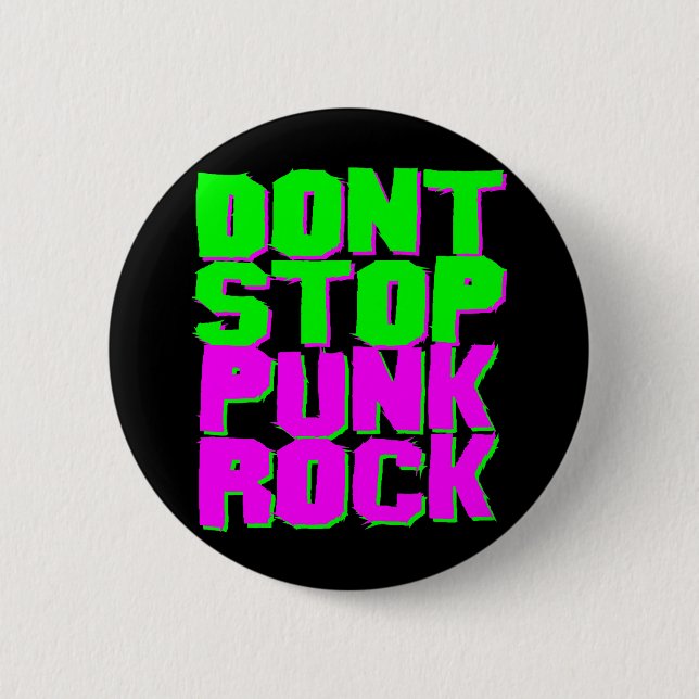 Corey Tiger 1980S Retro Nicht aufhören Punk Rock Button (Vorderseite)