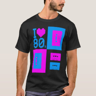 Corey Tiger-80er "ich Liebe-80er Kassetten-Band-" T-Shirt