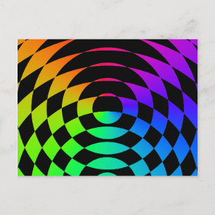 Corey Tiger 80er Jahre Vintage Op Art Postkarte