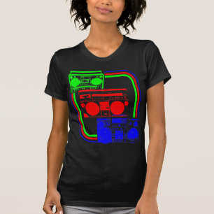 Corey Tiger 80er Retro Boombox Radio T-Shirt