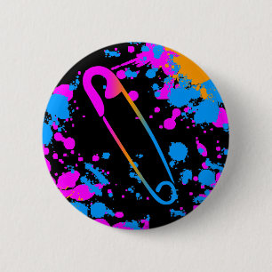 COREY TIGER-80er RETRO Button