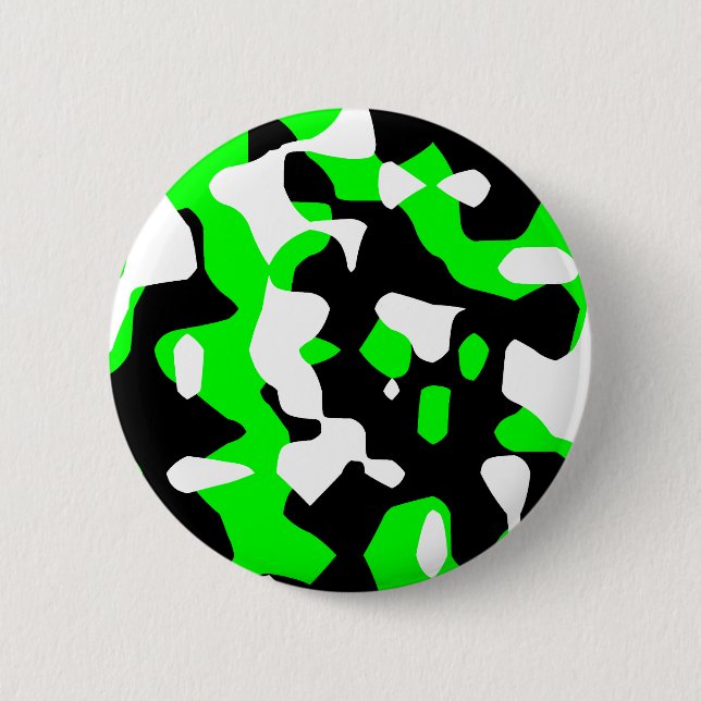 Corey Tiger 80er Retro Green Camouflage (Camouflag Button (Vorderseite)