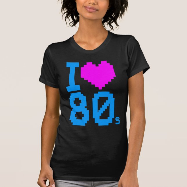 Corey Tiger 80er Retro I Liebe 80er Shirt (Vorderseite)