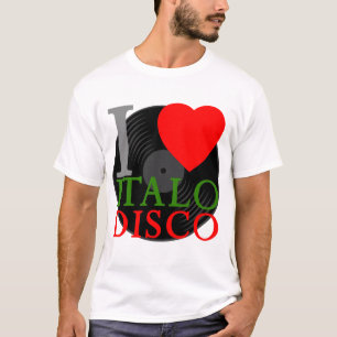 Corey Tiger 80er Retro I Liebe Italo Disco T-Shirt