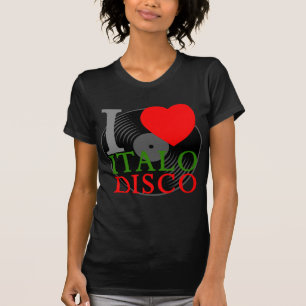 Corey Tiger-80er Retro I Liebe Italo Disco T-Shirt