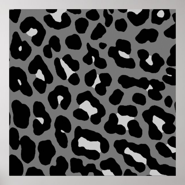 Corey Tiger 80er Retro Leopard Muster Poster (Vorne)
