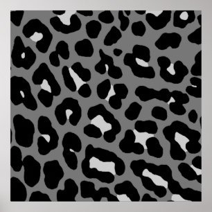 Corey Tiger 80er Retro-Leopardenmuster Poster