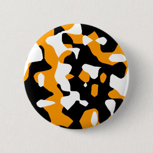 Corey Tiger 80er Retro Orange Camouflage (Camo) Button
