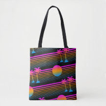 COREY TIGER 80er RETRO PALMEN TASCHE