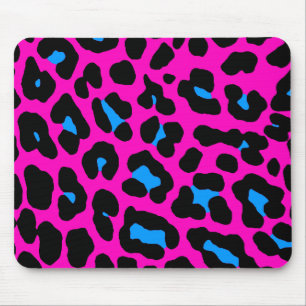 Corey Tiger-80er Retro rosa Leopard-Druck Mousepad