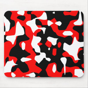 Corey Tiger 80er Retro Rot Camouflage (Camo) Mousepad