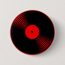 Corey Tiger 80er Retro Vintag Vinyl Record Button