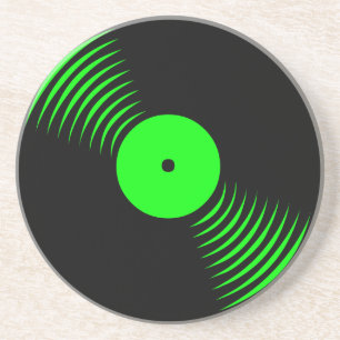 Corey Tiger 80er Retro Vintage Vinyl Schallplatten Sandstein Untersetzer