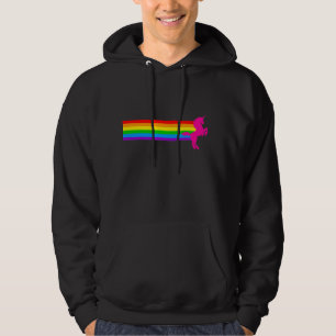 COREY TIGER-80er RETRO VINTAGER REGENBOGENUNICORN Hoodie