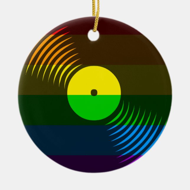 Corey Tiger 80er Retro Vinyl Record Ornament (Vorne)