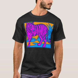 COREY TIGER 80er ROSA TIGER SZENE T-Shirt
