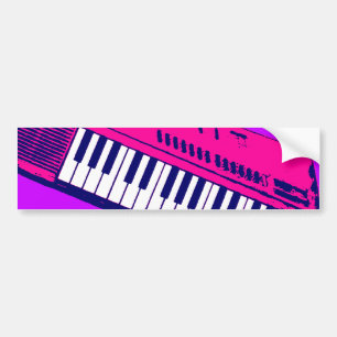 Corey Tiger 80er Synthesizer-Tastatur Autoaufkleber