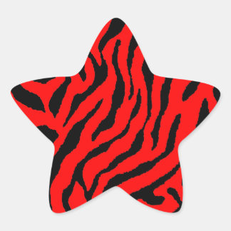Corey Tiger 80er Tiger Streifen Stern-Aufkleber