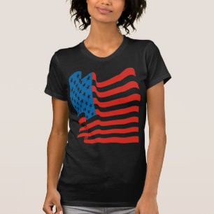 Corey Tiger 80er Vintag amerikanische Flagge T-Shirt