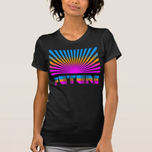 Corey Tiger 80er Vintag aufstrebende Sun Future St T-Shirt