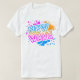 Corey Tiger 80er Vintag New Wave Neon Spritzer T-Shirt (Design vorne)