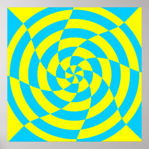 Corey Tiger 80er Vintag Op Art Poster