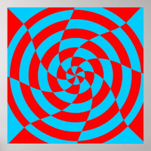 Corey Tiger 80er Vintag Op Art Poster