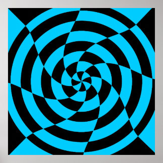 Corey Tiger 80er Vintag Op Art Poster