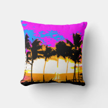 Corey Tiger 80er Vintag Palm Trees Sunset