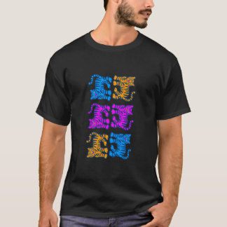 COREY TIGER 80's MULTI TIGER VERTICAL T-Shirt