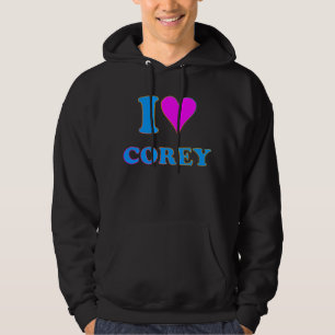 COREY TIGER-Achtzigerjahre RETRO I LIEBE COREY Hoodie