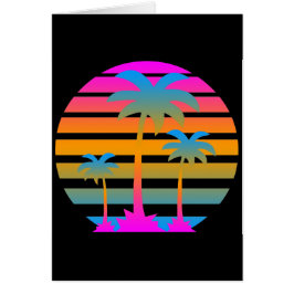 COREY TIGER RETRO SUNSET PALM BÄUME