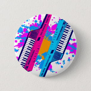 Corey Tigerachtziger jahre Retro Keytar Button